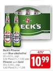 Pilsener auch Blue alkoholfrei Angebote von Beck's bei EDEKA Tübingen für 10,99 €