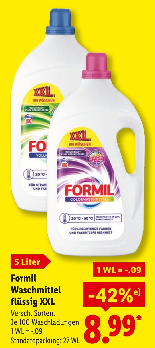 Formil Colorwaschmittel flüssig XXL