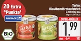 Bio Abendbrotaufstrich im EDEKA Prospekt Bio Abendbrotaufstrich von Tartex im aktuellen EDEKA Prospekt für 1,99 €