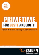 Saturn Prospekt für Groß-Gerau mit 1 Seite Saturn Prospekt für Groß-Gerau: "PRIMETIME FÜR BESTE ANGEBOTE!", 1 Seite, 22.06.2021 - 22.06.2021