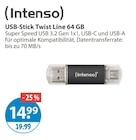 USB-Stick Twist Line von Intenso im aktuellen V-Markt Prospekt für 14,99 €