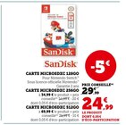 Carte microsdxc 128go - SANDISK en promo chez Super U Carte microsdxc 128go - SANDISK dans le catalogue Super U
