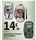 Sélection de sacoches Switch Manga - KONIX en promo chez E.Leclerc Boulogne-Billancourt à 14,90 €