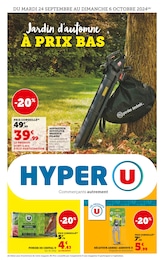 Prospectus Hyper U à Challans, "Jardin d'automne à prix bas", 24 pages, 24/09/2024 - 06/10/2024