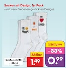 Socken mit Design im Angebot bei Netto Marken-Discount in Suhl Socken mit Design Angebote bei Netto Marken-Discount Suhl für 0,99 €