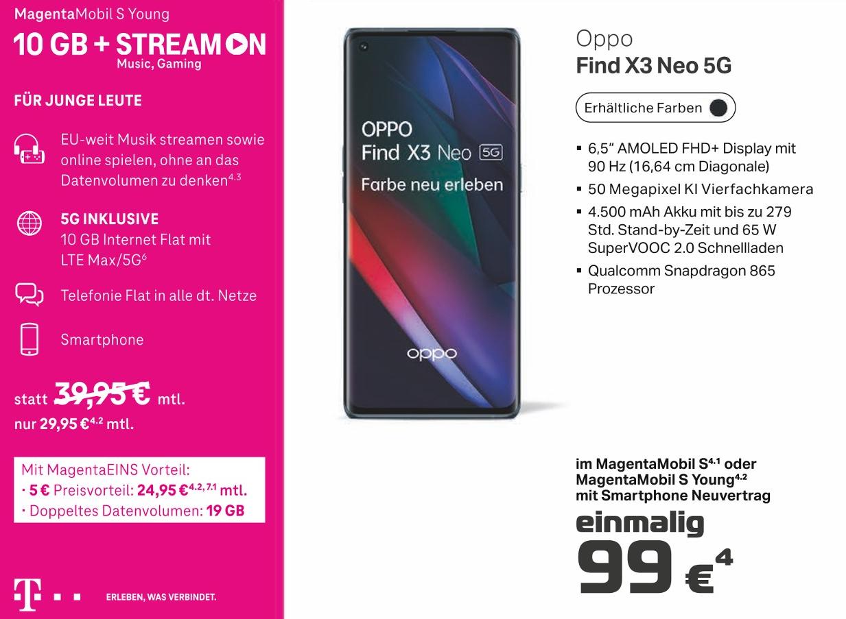 cosmophone Hannover - Smartphone Find X3 Neo 5G Smartphone Find X3 Neo 5G Angebot bei cosmophone Hannover im Prospekt Aktuelle Angebote