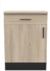 Meuble bas 1 porte 60×85×60cm en promo chez Maxi Bazar Meuble bas 1 porte 60×85×60cm dans le catalogue Maxi Bazar