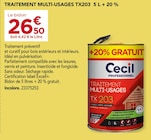 Gedimat Ambert - Promo TRAITEMENT MULTI-USAGES TX203 5 L + 20 % Promo TRAITEMENT MULTI-USAGES TX203 5 L + 20 % à 26,50 € dans le catalogue Gedimat à Ambert