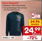 Herren Sweatshirt im Angebot bei Netto Marken-Discount in Mülheim Herren Sweatshirt Angebote bei Netto Marken-Discount Mülheim für 24,99 €