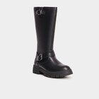 Bottes crantées à bout rond avec boucles noir fille à 19,99 € dans le catalogue La Halle