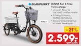 MINNA Falt E-Trike Tiefeinsteiger im Angebot bei Netto Marken-Discount in Amberg MINNA Falt E-Trike Tiefeinsteiger Angebote von BLAUPUNKT bei Netto Marken-Discount Amberg für 2.599,00 €