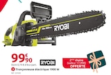 Tronçonneuse électrique RCS1935B2C - RYOBI en promo chez Mr.Bricolage Tronçonneuse électrique RCS1935B2C - RYOBI dans le catalogue Mr.Bricolage