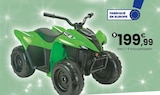 Quad kfx90 12 v lithium vert - KAWASAKI - JouéClub à Rennes Quad kfx90 12 v lithium vert - KAWASAKI en promo chez JouéClub Rennes à 199,99 €