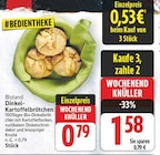 Dinkel-Kartoffelbrötchen von Bioland im aktuellen E center Prospekt