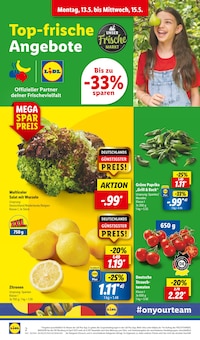 grüne Paprika Angebot im aktuellen Lidl Prospekt auf Seite 2