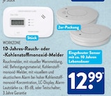 10-Jahres-Rauch- oder -Kohlenstoffmonoxid-Melder bei ALDI SÜD im Füssen Prospekt für 12,99 €