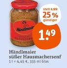 süßer Hausmachersenf bei tegut im Fürth Prospekt für 1,49 €