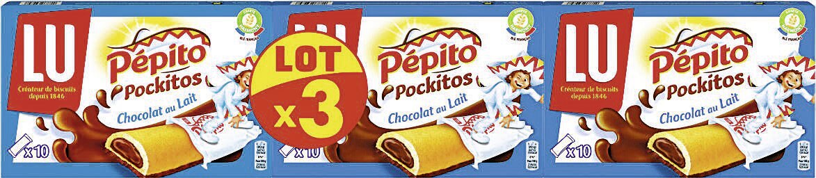 Pépito Pockitos chocolat au lait