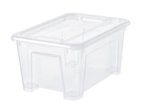Box mit Deckel transparent 28x20x14 cm/5 l bei IKEA im Prospekt "" für 1,79 €