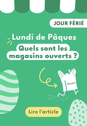 Catalogue Autres Magasins Magazine en cours à Lyon et alentours, Lundi de Pâques : Quels sont les magasins ouverts ?, 1 page, 27/03/2024 - 02/04/2024