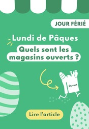 Catalogue Autres Magasins Magazine en cours à Saint-Dié-des-Vosges et alentours, "Lundi de Pâques : Quels sont les magasins ouverts ?", 1 page, 27/03/2024 - 02/04/2024