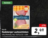 Radeberger Lachsschinken im Angebot bei Konsum in Pirna Radeberger Lachsschinken Angebote von Korch bei Konsum Pirna für 2,49 €