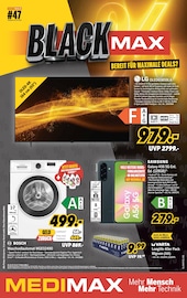 Batterien AAA im MEDIMAX Prospekt in Kiel Aktueller MEDIMAX Prospekt mit Batterien AAA, "BLACK MAX", Seite 1