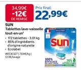 Tablettes lave-vaisselle tout-en-un - Sun à 22,99 € dans le catalogue Costco