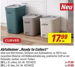 Aktuelles Abfalleimer Ready to Collect crème Angebot bei toom Baumarkt in Bochum ab 17,99 €
