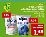 Aktuelle Joghurt Angebote bei Marktkauf in Leipzig Aktuelles Soya-Joghurt oder Skyr-Alternative Angebot bei Marktkauf in Leipzig ab 1,49 €