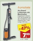 Alu-Stand-Luftpumpe mit Manometer von Prophete für 7,99 € bei famila Nordwest im Angebot Alu-Stand-Luftpumpe mit Manometer von Prophete im aktuellen famila Nordwest Prospekt