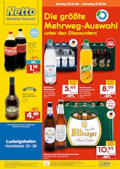 Getränke im Netto Marken-Discount Prospekt in Mannheim Aktueller Netto Marken-Discount Prospekt mit Getränke, "DER ORT, AN DEM DU IMMER AUSGEZEICHNETE PREISE FINDEST.", Seite 1