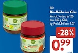 Bio-Brühe im Glas im ALDI SÜD Prospekt Bio-Brühe im Glas von BIO im aktuellen ALDI SÜD Prospekt für 0,99 €