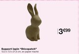 Support lapin - Décopatch dans le catalogue Monoprix