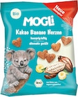 Kindersnack Kakao Banane Herzen ab 3 Jahren Angebote von MOGLi bei dm-drogerie markt Neustadt für 1,25 €