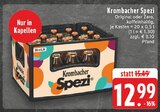 Spezi Original oder Zero Angebote von Krombacher bei EDEKA Kempen für 12,99 €