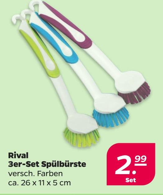 3er-Set Spülbürste