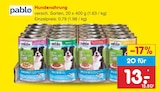 Hundenahrung Angebote von pablo bei Netto Marken-Discount Ahlen für 13,00 €