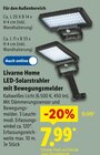 LED-Solarstrahler mit Bewegungsmelder Angebote von Livarno Home bei Lidl Würzburg für 7,99 €