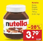 Nuss-Nugat-Creme im Angebot bei Netto Marken-Discount in Bonn Nuss-Nugat-Creme Angebote von Nutella bei Netto Marken-Discount Bonn für 3,79 €