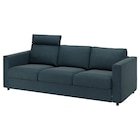 3er-Sofa mit Nackenkissen/Hillared dunkelblau mit Nackenkissen/Hillared dunkelblau Angebote von VIMLE bei IKEA Cottbus für 749,00 €