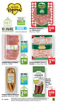 Wurst im EDEKA Prospekt "Aktuelle Angebote" mit 49 Seiten (Karlsruhe)