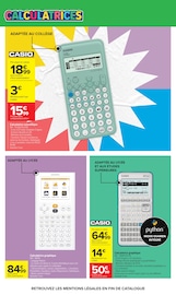 Calculatrice en promo dans le catalogue Carrefour à la page 30