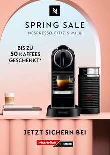 Haushaltselektronik im Nespresso Prospekt "SPRING SALE" mit 3 Seiten (Oberhausen)
