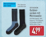 Outdoor-socken mit Merinowolle von UP2FASHION für 4,99 € bei ALDI Nord im Angebot Outdoor-socken mit Merinowolle von UP2FASHION im aktuellen ALDI Nord Prospekt