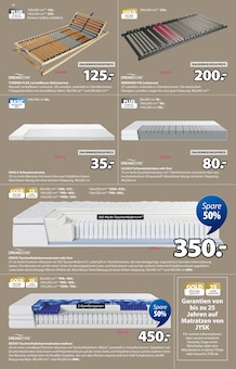 Matratze im JYSK Prospekt "Black Friday - SPARE BIS ZU 70%" mit 17 Seiten (Duisburg)