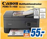 Multifunktionsdrucker PIXMA TS 7450i Angebote von Canon bei expert Siegen für 55,00 €