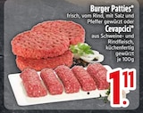 Aktuelles Burger Patties oder Cevapcici Angebot bei EDEKA in Augsburg ab 1,11 €