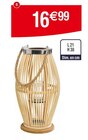 Lanterne en bambou en promo chez Cora Strasbourg à 16,99 €