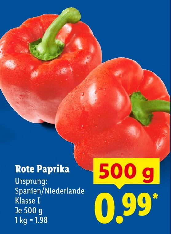 Rote Paprika